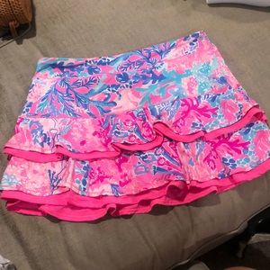 NWOT Lilly Pulitzer athletic skort size large pink and blue